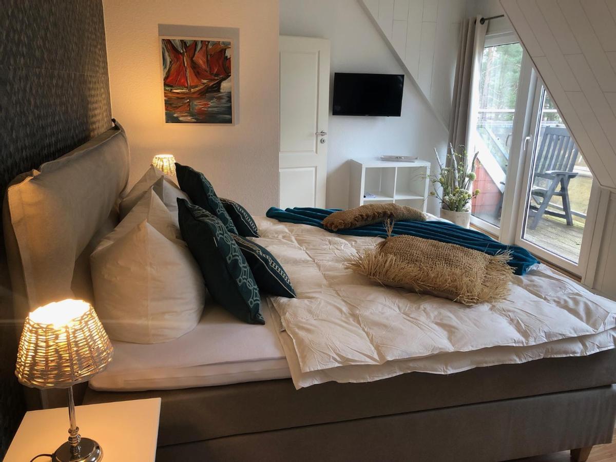 Romantisches Ferienhaus Boddenblick Mit Sauna Pruchten Dış mekan fotoğraf