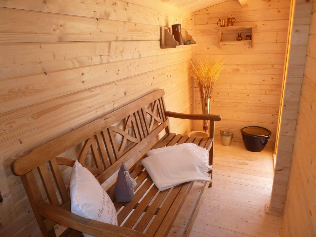 Romantisches Ferienhaus Boddenblick Mit Sauna Pruchten Dış mekan fotoğraf